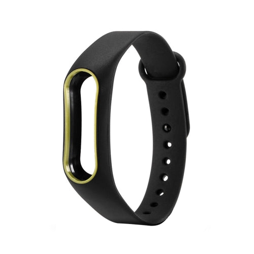 For Xiaomi Mi Band 2 Colorful Silicone Wrist Strap, Watch Band,Host not Included(Black)