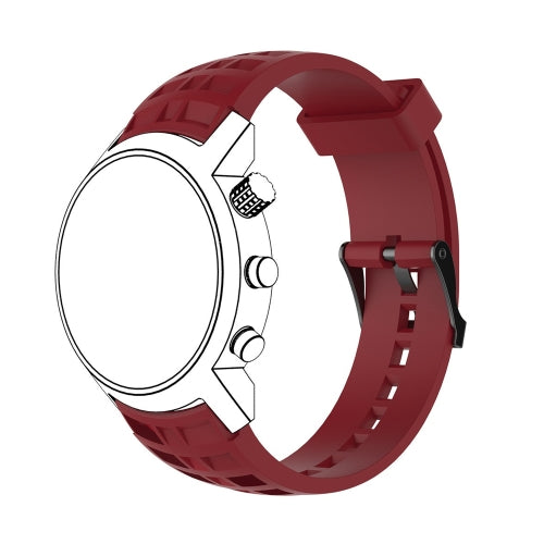 Silicone Replacement Wrist Strap for SUUNTO Terra (Wine Red)