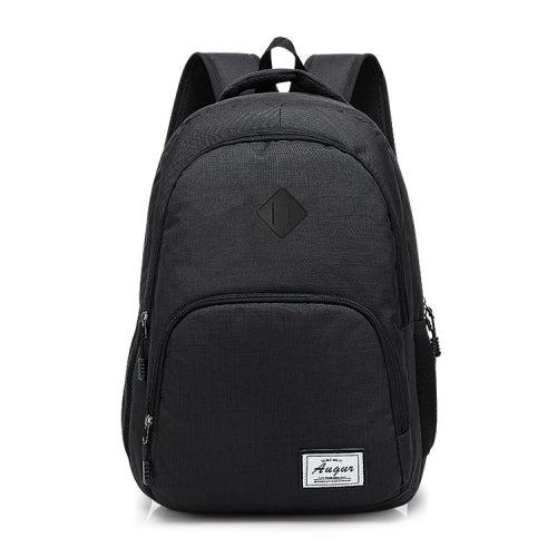 AUGUR 966 Retro Casual Oxford Cloth Backpack Shoulders Laptop Bag(Black)