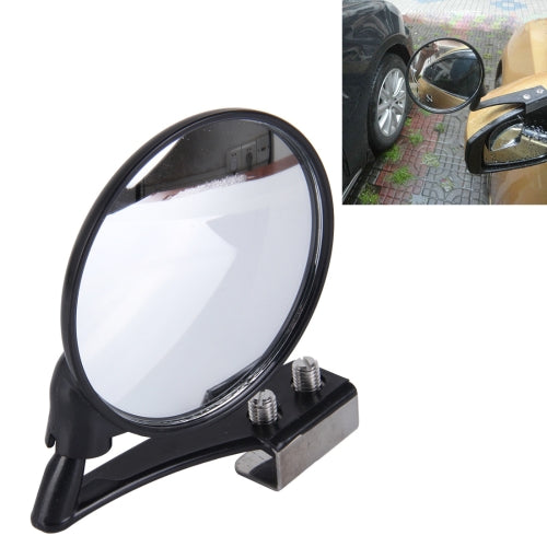 Vehicle Front Blind Area Wide-angle Adjustable Left Side Observation Mirror (Black)