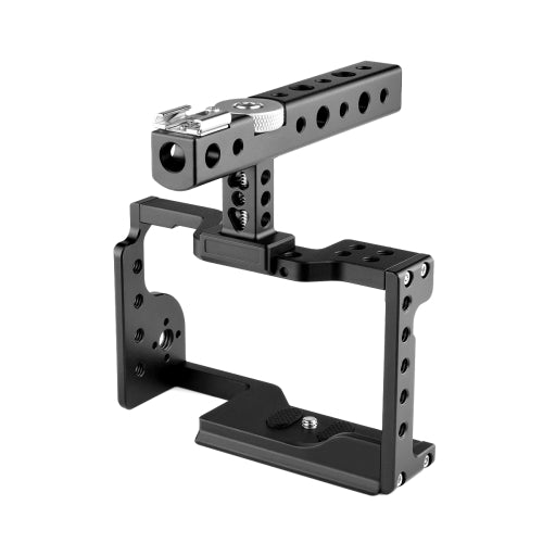 YELANGU C17 YLG0913A Video Camera Cage Stabilizer with Handle for Sony A6600 (Black)