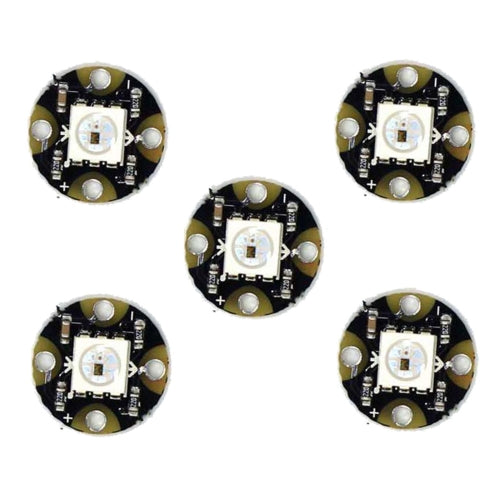 5 PCS LDTR - LB0002 WS2812B LED RGB Light Module - Black