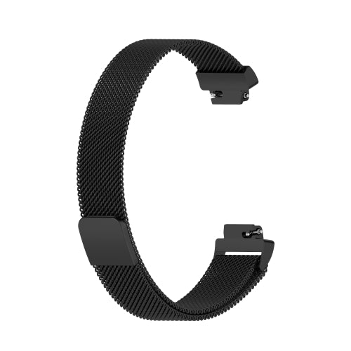 For Fitbit Inspire 2 Milanese Replacement Wrist Strap Watchband, Size:S(Black)