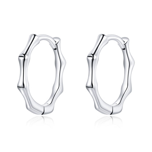 S925 Sterling Silver Fashion Bamboo Joint Women Earrings