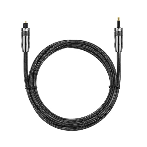 EMK OD6.0mm 3.5mm Digital Sound Toslink to Mini Toslink Digital Optical Audio Cable, Length:1.5m