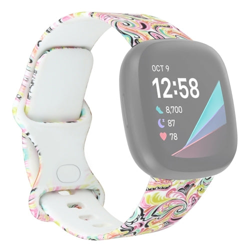 For Fitbit Versa 3 Printing Replacement Strap Watchband, Size: S (L)