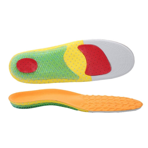 1 Pair 641 Casual Non-slip Shockproof Breathable Arch Of Foot Sports Insole Shoe-pad, Size:L (255-280mm)(Orange)