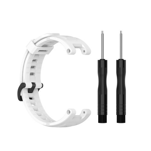 For Amazfit T-Rex Pro / Amazfit T-Rex Silicone Replacement Strap Watchband with Dismantling Tools, One Size(White)