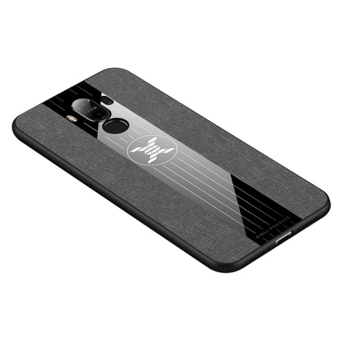 For Huawei Mate 9 XINLI Stitching Cloth Textue Shockproof TPU Protective Case(Grey)