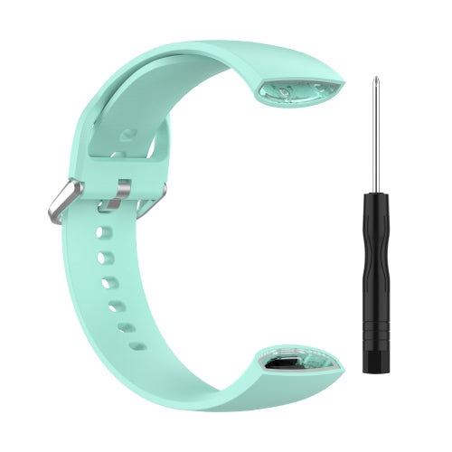 For Amazfit X Silicone Replacement Strap Watchband, Size:L(Mint Green)