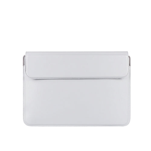 PU08 Multifunctional Notebook PU Liner Bag, Size:14.1-15.4 inch(Silver Gray)