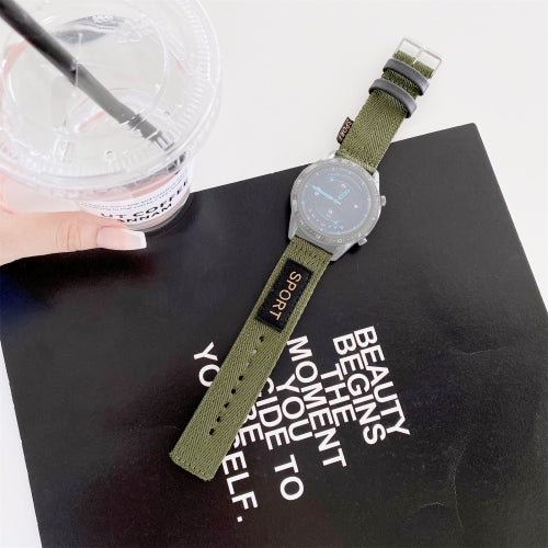 22mm Universal Nylon Replacement Strap Watchband(Army Green)