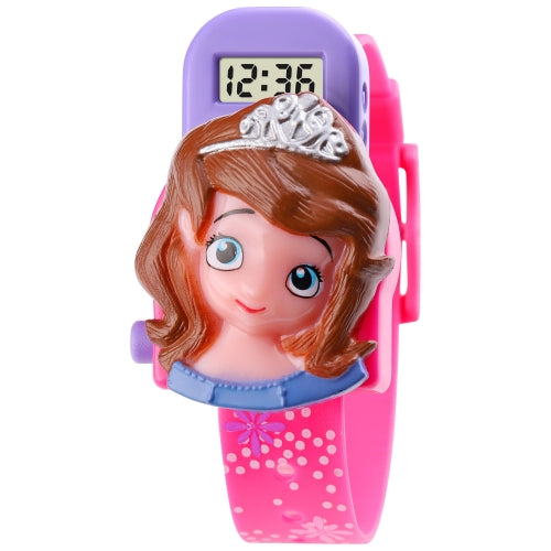 SKMEI 1752 Three-dimensional Cartoon Princess LED Digital Display Electronic Watch for Children(Rose Red)