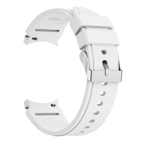 For Samsung Galaxy Watch4 40mm Silicone Replacement Strap Watchband(White)