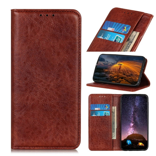 For Motorola Moto G60S Magnetic Crazy Horse Texture Horizontal Flip Leather Case with Holder & Card Slots & Wallet(Brown)
