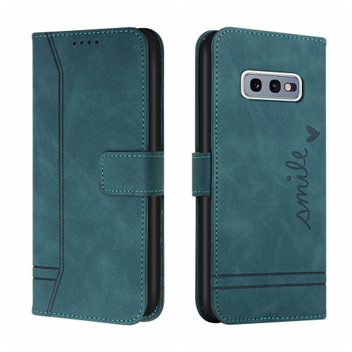 For Samsung Galaxy S10e Retro Skin Feel Horizontal Flip Soft TPU + PU Leather Case with Holder & Card Slots & Photo Frame(Army Green)
