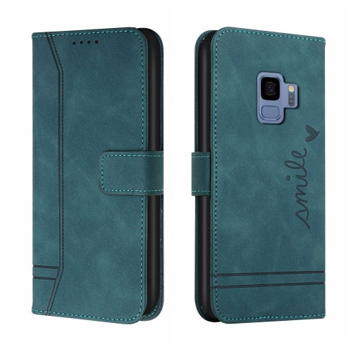 For Samsung Galaxy S9 Retro Skin Feel Horizontal Flip Soft TPU + PU Leather Case with Holder & Card Slots & Photo Frame(Army Green)