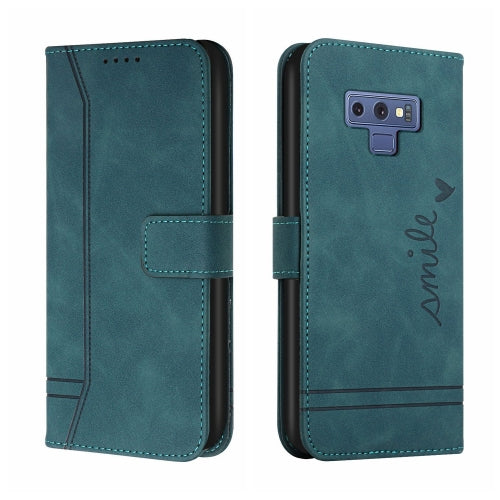 For Samsung Galaxy Note9 Retro Skin Feel Horizontal Flip Soft TPU + PU Leather Case with Holder & Card Slots & Photo Frame(Army Green)