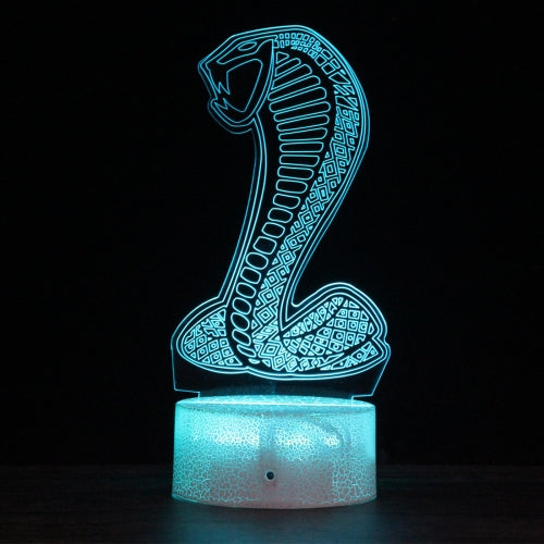 DW10 Crack Base Creative 3D Colorful LED Decorative Night Light, Remote Control Version