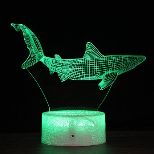 HY05 Crack Base Sea Animal Series Creative 3D Colorful LED Decorative Night Light, Remote Control Version