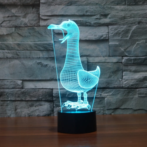 Black Base Creative 3D LED Decorative Night Light, Version:Powered by USB and Battery(Colorful Bird)