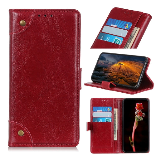 For Huawei Honor 30 Copper Buckle Nappa Texture Horizontal Flip Leather Case with Holder & Card Slots & Wallet(Red Wine)