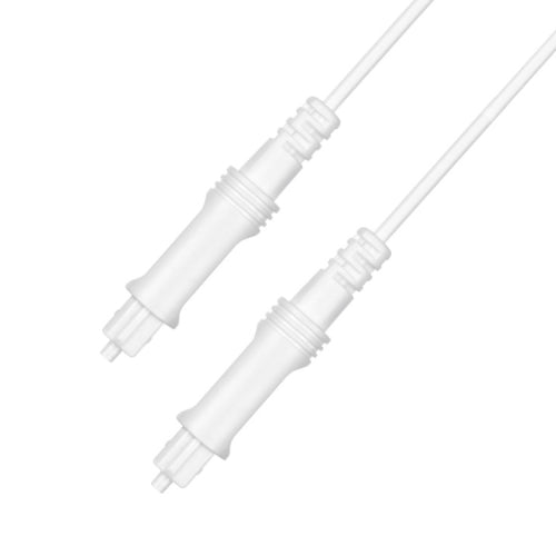 2m EMK OD2.2mm Digital Audio Optical Fiber Cable Plastic Speaker Balance Cable(White)