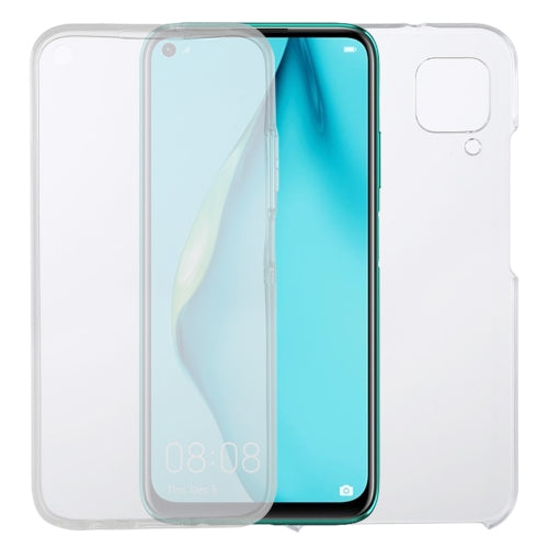 For Huawei P40 Lite PC+TPU Ultra-Thin Double-Sided All-Inclusive Transparent Case