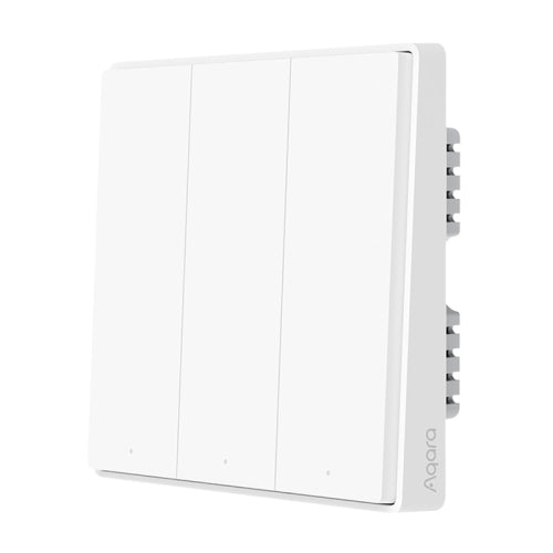 Original Xiaomi Aqara Smart Wall Switch D1, Zero FireWire Three Button Version