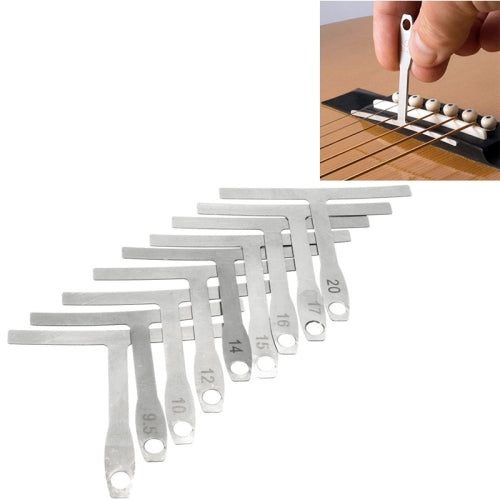 9 in 1 Guitar T-shaped ruler Neck Fingerboard Frets Radian, String Yard Radian Adjustable Measuring Caliper