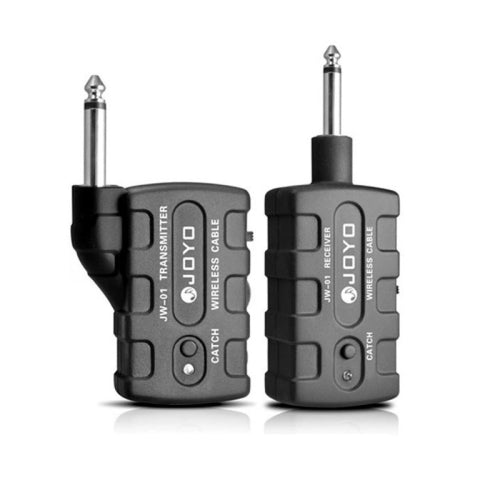 JOYO JW-01 Low Noise Portability Guitar Wireless Audio Transmitter Audio Receiver, Plug:US Plug(Black)