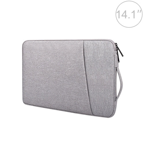 ND01D Felt Sleeve Protective Case Carrying Bag for 14.1 inch Laptop(Grey)