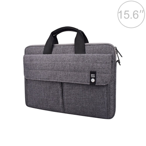 ST08 Handheld Briefcase Carrying Storage Bag without Shoulder Strap for 15.6 inch Laptop(Grey)