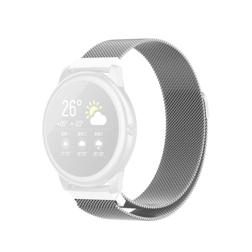 For Xiaomi Haylou Solar LS05 Milanese Casual Magnetic Strap, Size: Free Size(Silver)