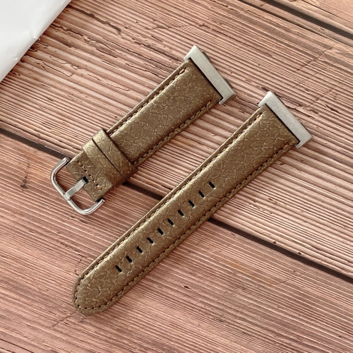 For OPPO Watch 46mm Shell Texture Replacement Strap Watchband(Brown)