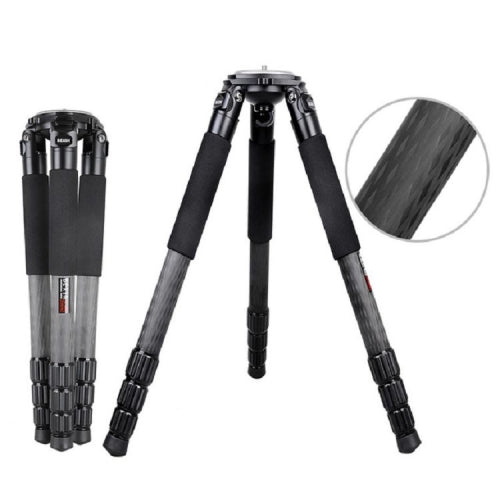 BEXIN ST364C Rugged Camcorder Photographic Carbon Fiber Big Tripod, Max Tube: 36mm