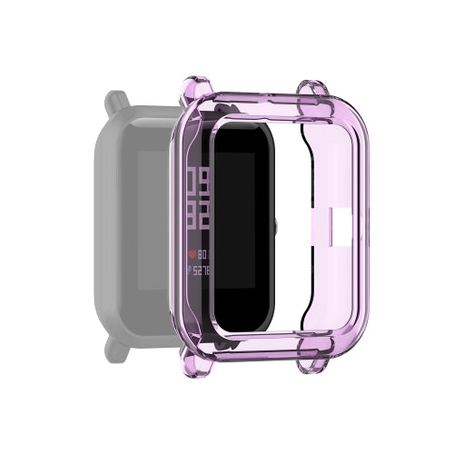 For Amazfit Pop Half-coverage TPU Protective Case Cover(Purple)