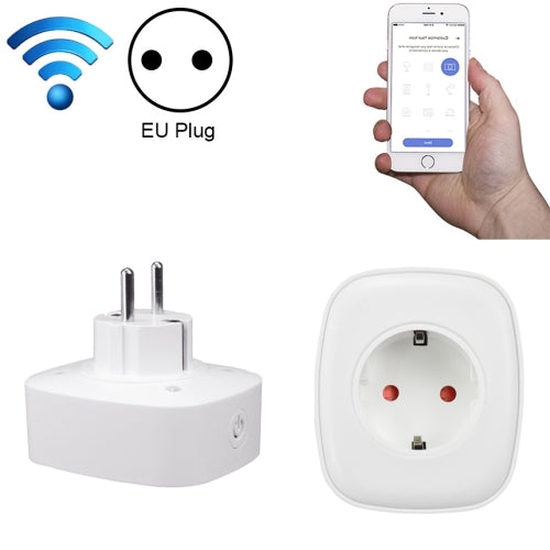 Sonoff 10A WiFi Remote Control Smart Power Socket Works with Amazon Alexa & Google Assistant, AC 85-265V (White)