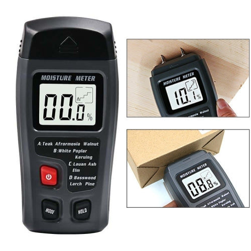 Rechargeable Wood Moisture Tester Moisture Measurement for Wood Flooring and Carton without Battery