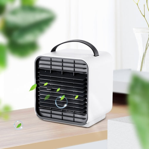 Mini Portable Household USB Anion Refrigeration Air Conditioning Fan Air Cooler (White)