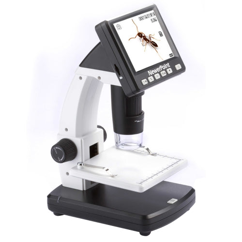 UM038 500X Portable Electronic Digital Desktop Stand Microscope with 3.5 inch LCD Screen & LED Light