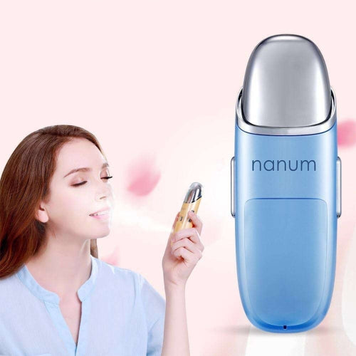 Nanum Facial Beauty Hydrating Massager Mini Skin Care Water Spraying Misting Humidifier / Automatic Alcohol Sprayer(Blue)
