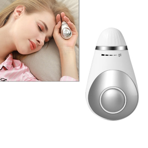 HE-M002 Hand Held USB Rechargeable Low Frequency Pulse Sleep Aid Instrument Head Massage Sleep Instrument (White)