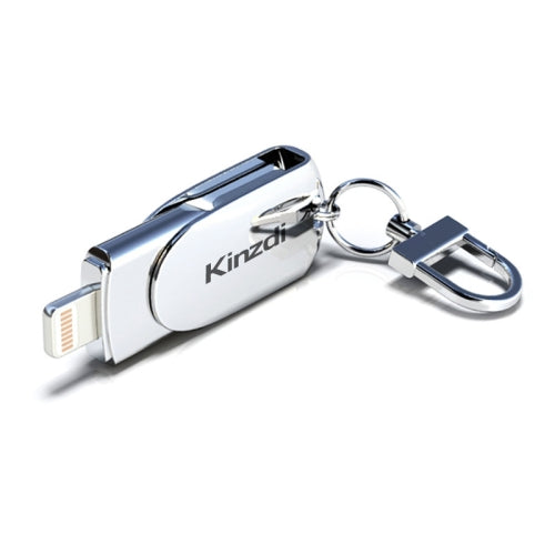 Kinzdi 256GB USB 2.0 + 8 Pin Interface Metal Twister Flash U Disk (Silver)