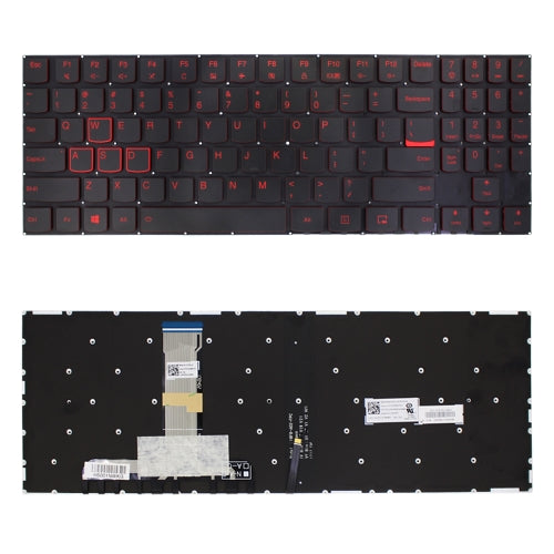 US Keyboard with Backlight for Lenovo Legion Y520 Y520-15IKB Y720 Y720-15IKB R720 R720-15IKB (Black)