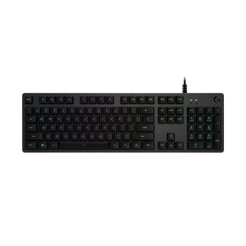 Logitech G512 RGB C-axis Mechanical Wired Gaming Keyboard, Length: 1.8m (Black)