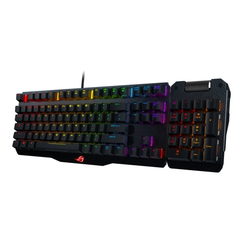 ASUS Claymore USB 2.0 RGB Backlight Detachable Wired Mechanical Black Switch Gaming Keyboard with Detachable Cable