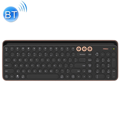 Original Xiaomi Youpin MIIIW MWBK01 102 Keys Wireless Bluetooth + 2.4GHz Dual Modes Keyboard(Gold Black)