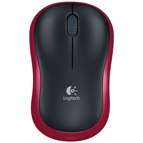 Logitech M185 2.4GHz 3-keys 1000DPI Wireless Optical Mouse, Wireless Range: 10m (Red)