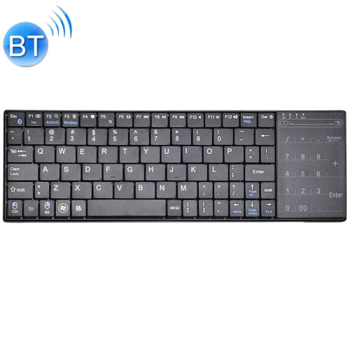 K-07 ABS Wireless Chargeable Bluetooth Touch Keyboard(Black)